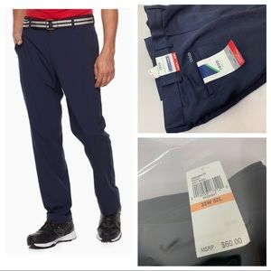 NWT IZOD SPORTSFLEX NAVY GOLFPANTS 33x32